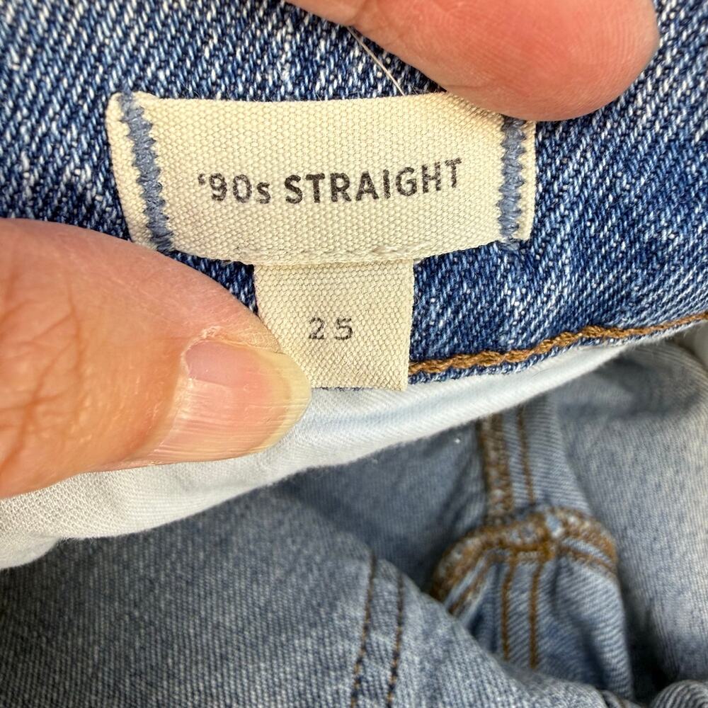 Madewell Jeans Women's 25 (2) Light Blue '90s Straight Preppy Casual EUC - Picture 7 of 15